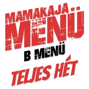 B menü - teljes hét